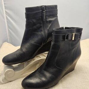 Cole Haan -Black  leather Ankle Boots